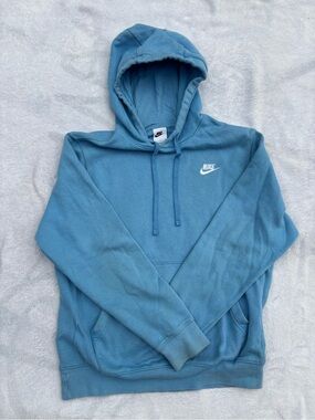 Nike Men's Light Blue Pullover Hoodie